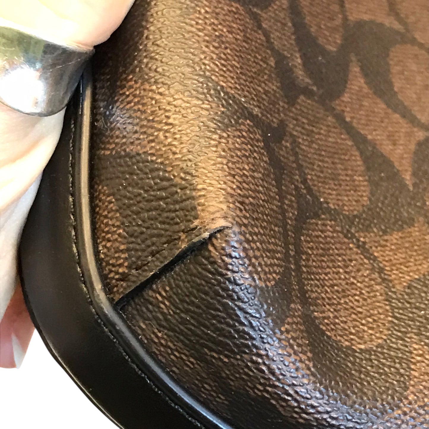 Crossbody Designer By Coach In Brown, Size:Medium