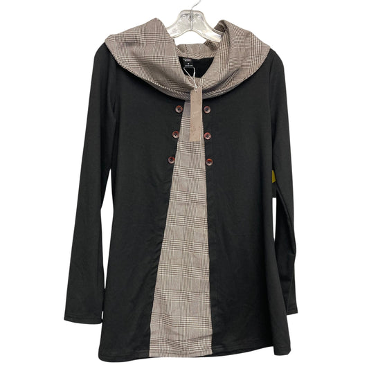 Top Ls By Emery Rose In Black & Brown, Size:M