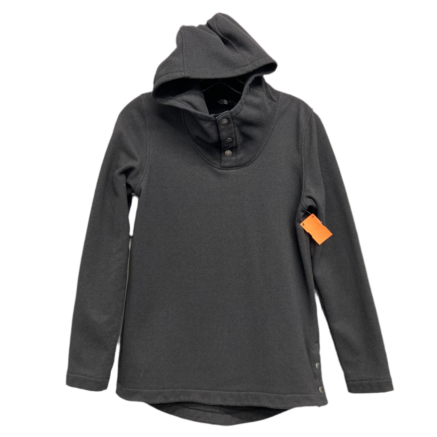 Athletic Top Ls Hoodie By The North Face In Grey, Size:S