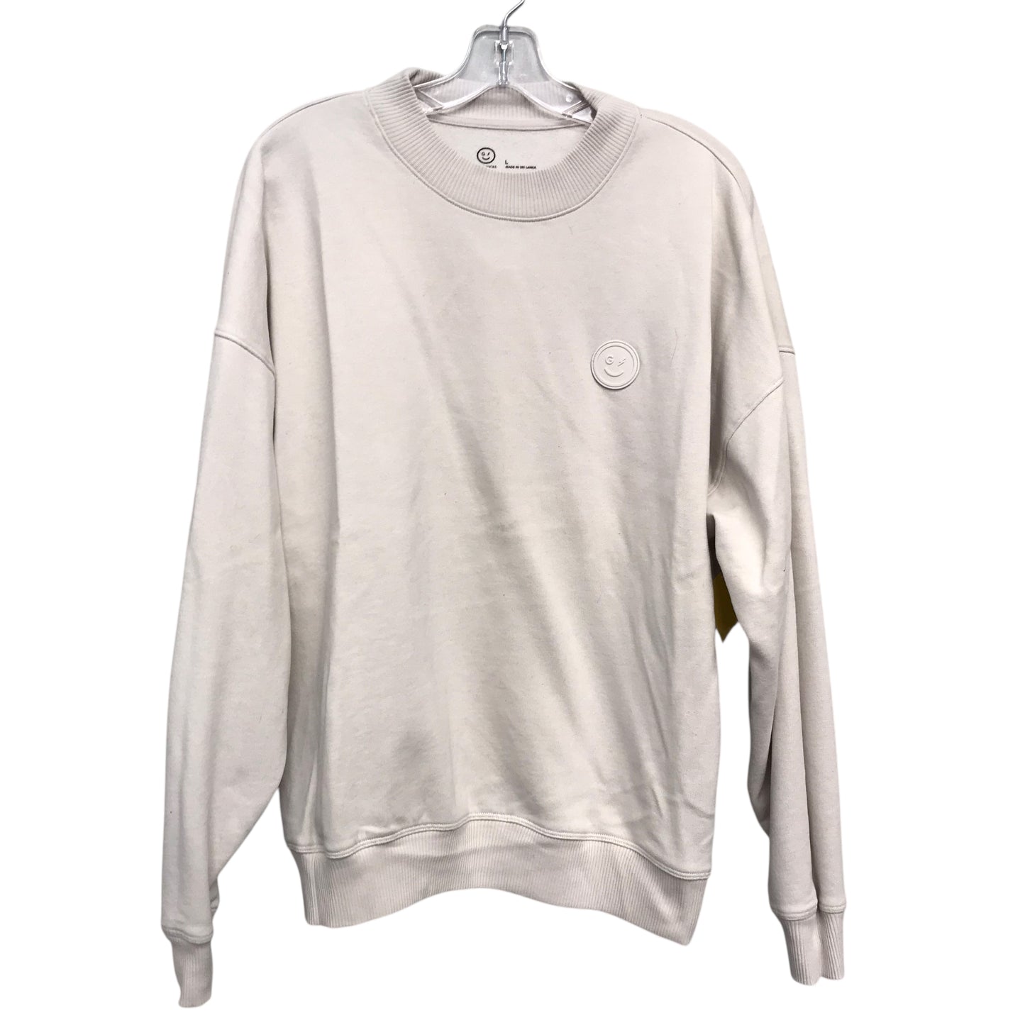 Athletic Sweatshirt Crewneck By Gilly Hicks In Grey, Size:L