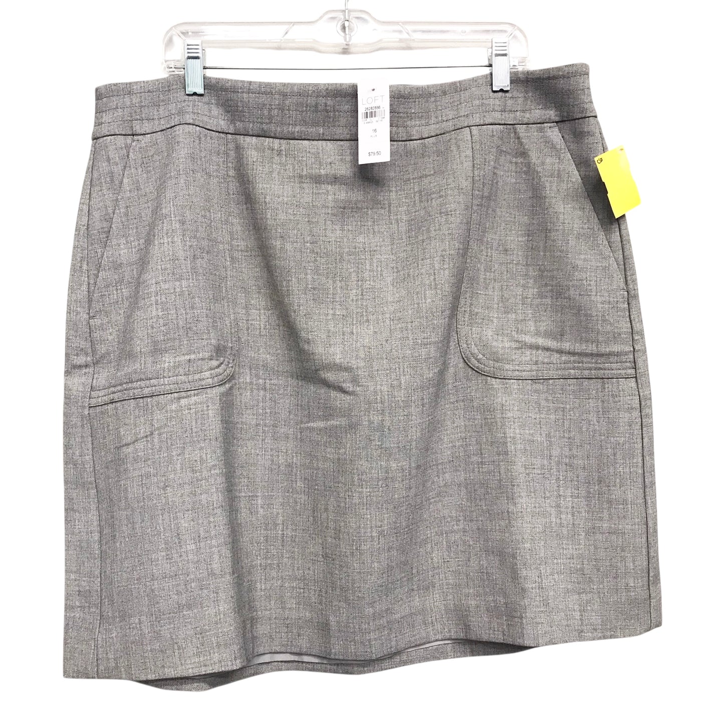 Skirt Mini & Short By Loft In Grey, Size:16