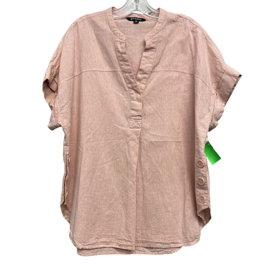 Top Ss By Nicole Miller In Pink, Size:Xl