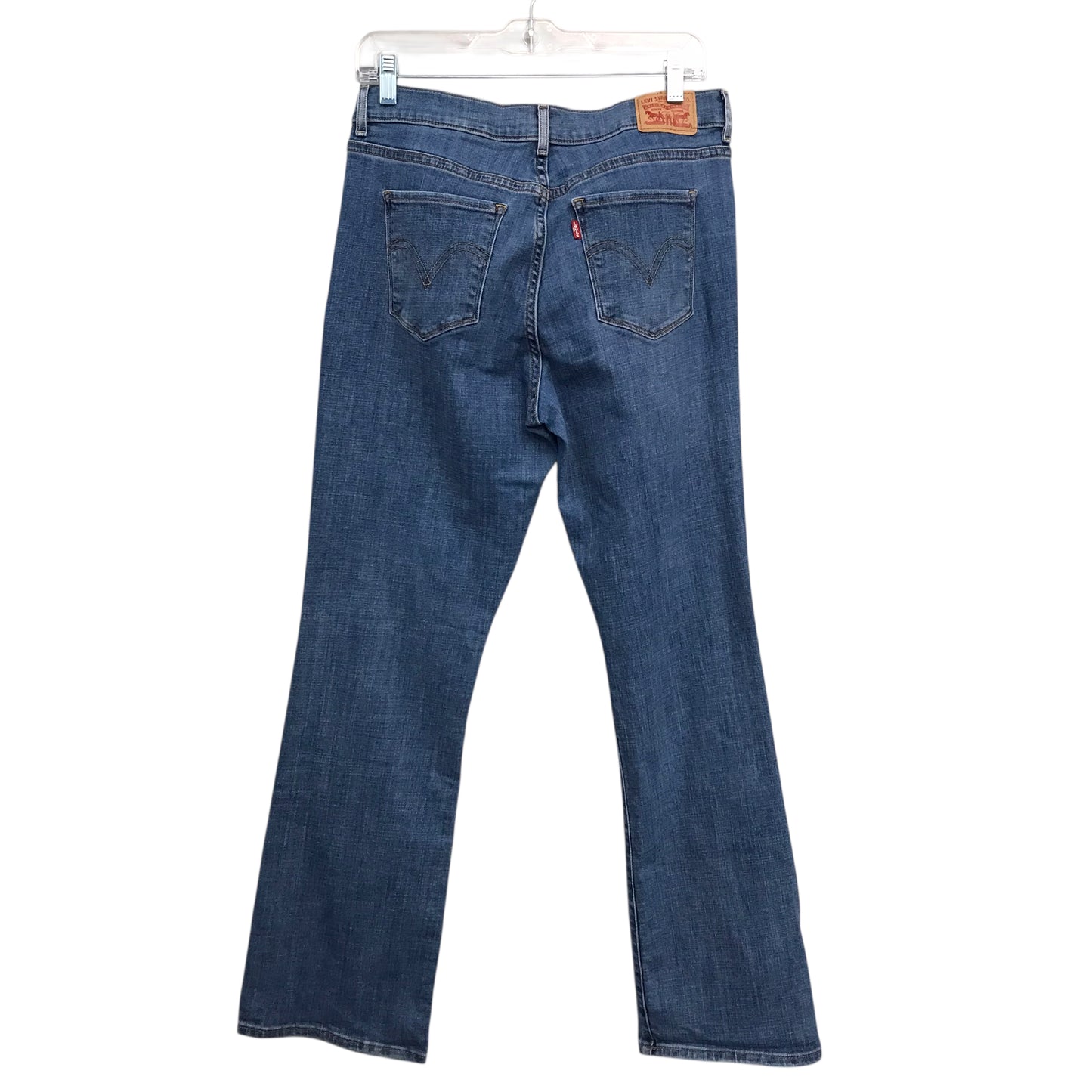 Jeans Boot Cut By Levis In Blue Denim, Size:10