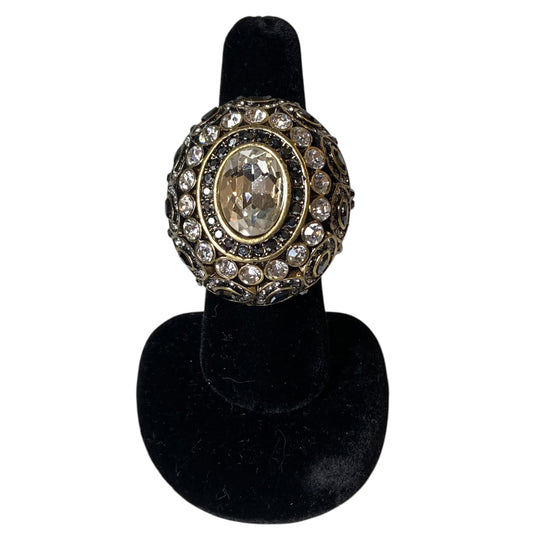 Ring Statement By Heidi Daus In Black & Gold