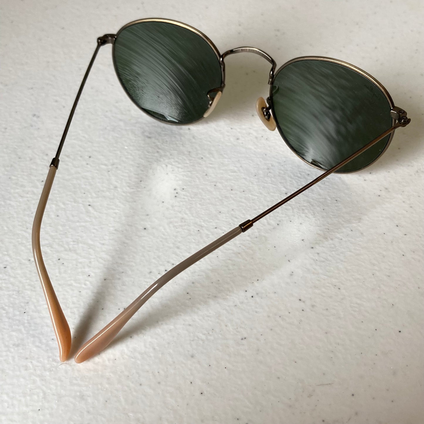 Sunglasses Designer By Ray Ban In Gold
