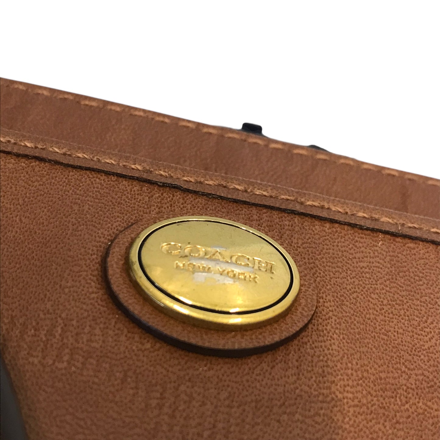 Wristlet Designer By Coach In Brown, Size:Medium