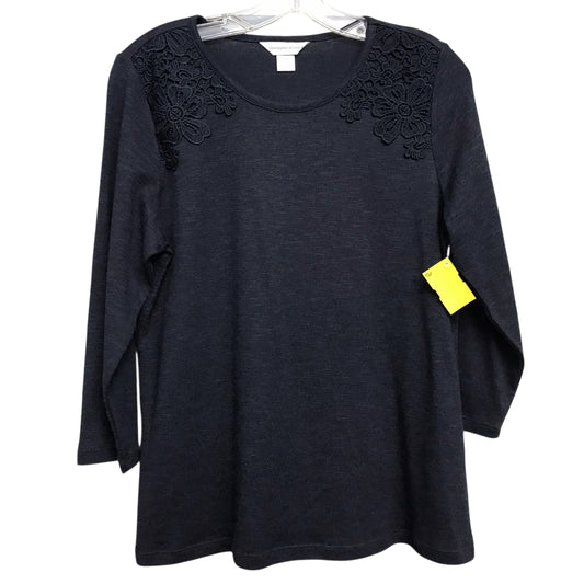 Top Ls Basic By Christopher And Banks In Navy, Size:M