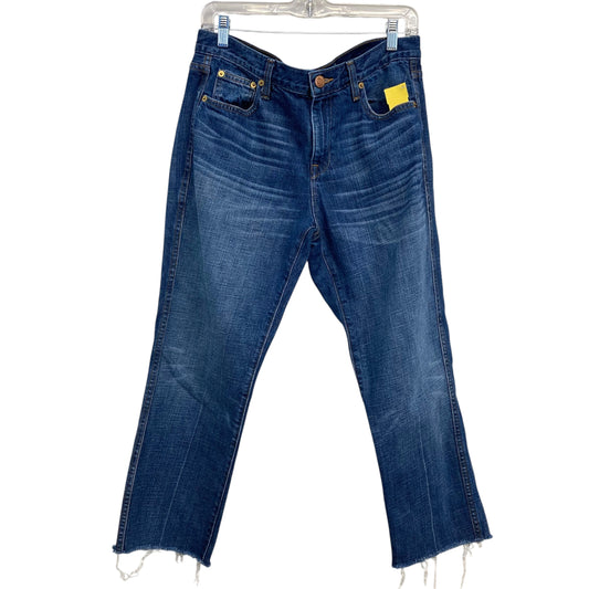 Jeans Straight By J. Crew In Blue Denim, Size:8