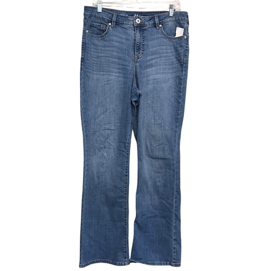 Jeans Boot Cut By Style And Company Sport In Blue Denim, Size:14