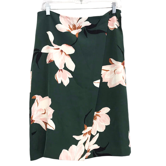 Skirt Midi By Ann Taylor In Floral Print, Size:8