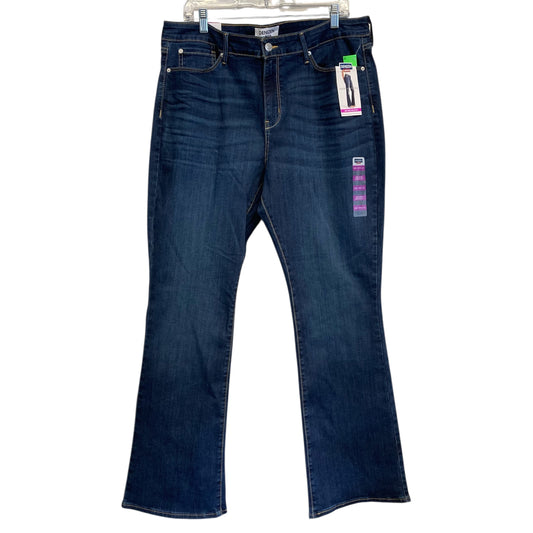 Jeans Boot Cut By Denizen By Levis In Blue Denim, Size:18
