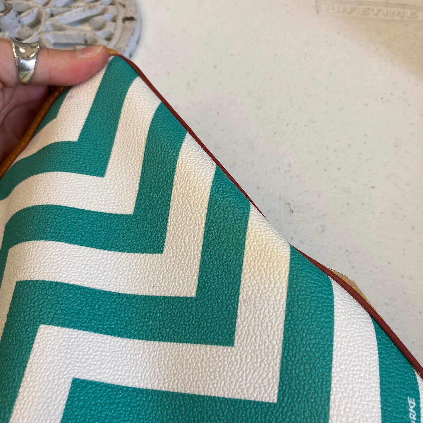 Handbag Designer By Dooney And Bourke In Teal, Size:Large