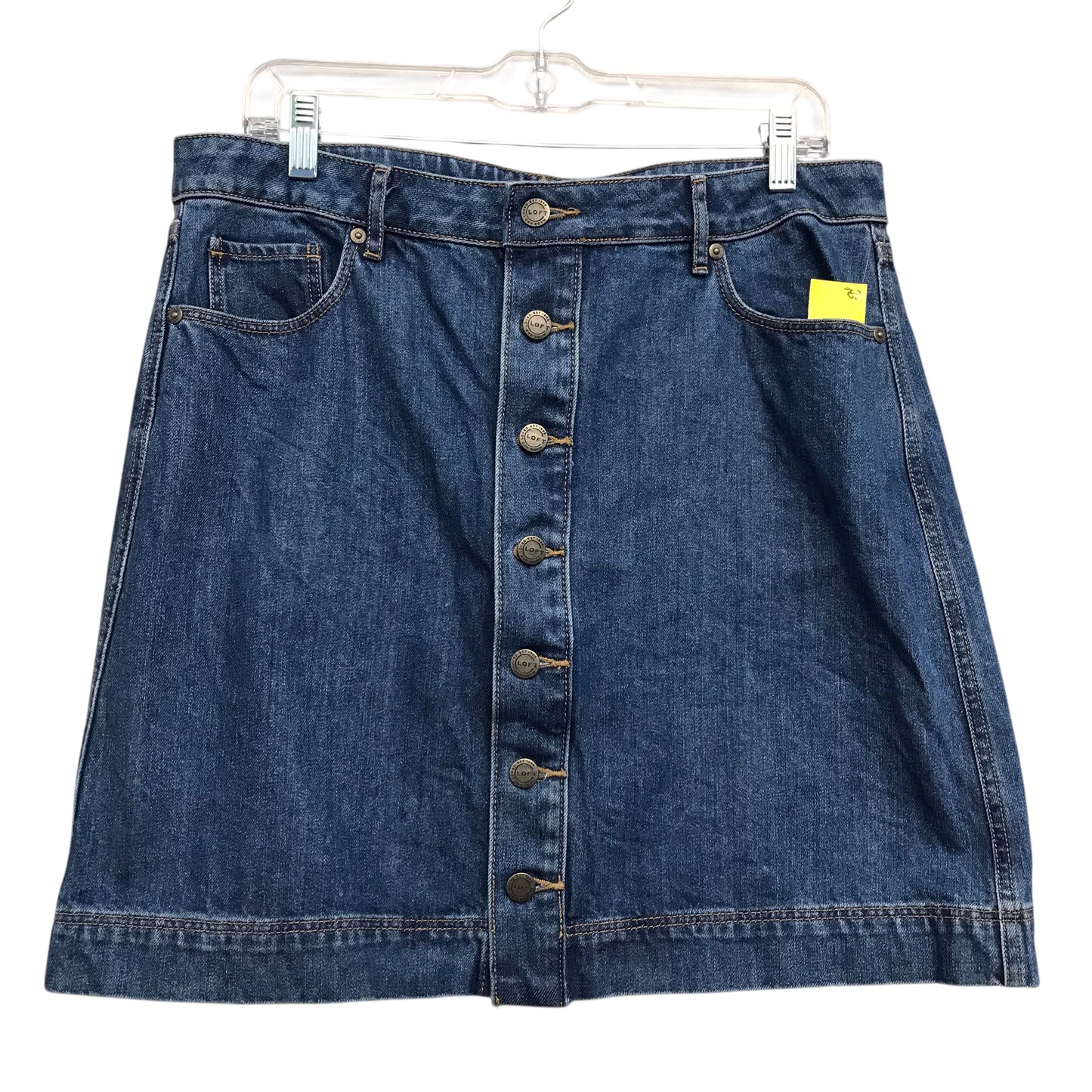 Skirt Mini & Short By Loft In Blue Denim, Size:12