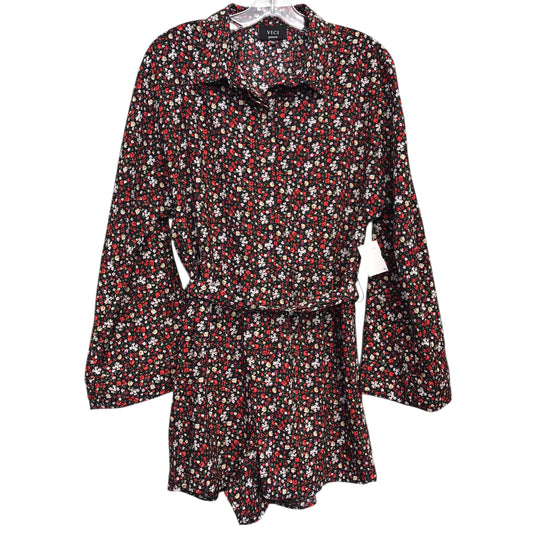 Romper Casual Short By Vici In Floral Print, Size:M