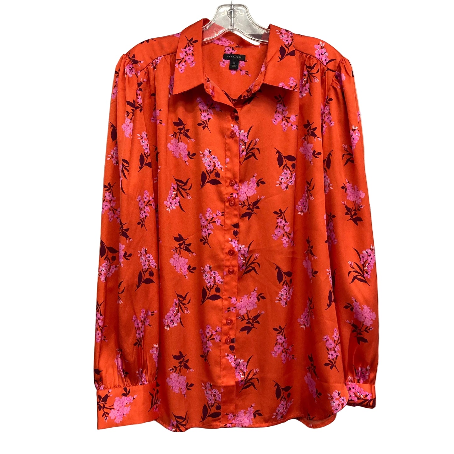Top Ls By Ann Taylor In Red, Size:Xl