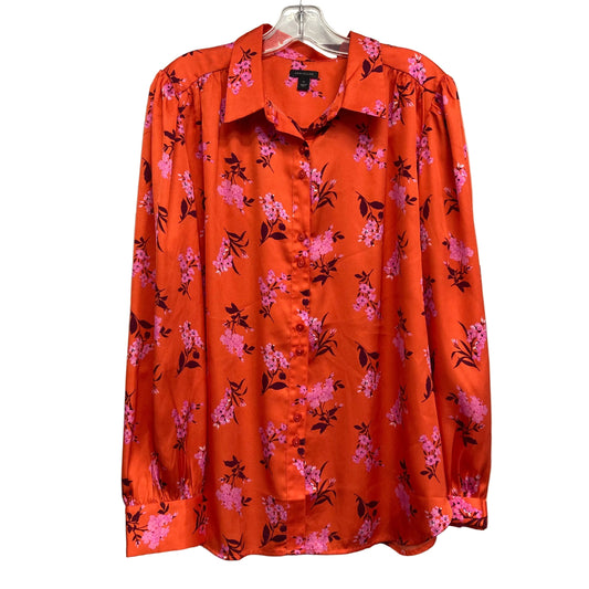 Top Ls By Ann Taylor In Red, Size:Xl