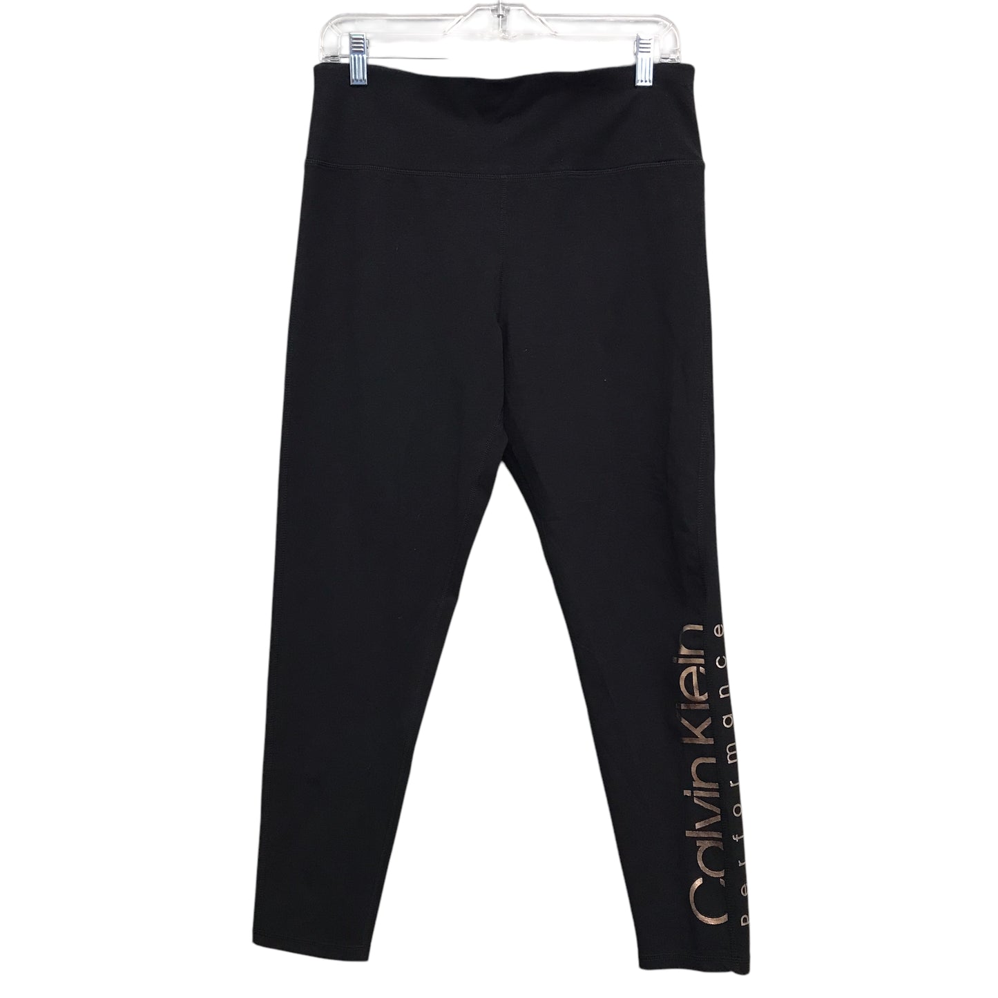 Athletic Leggings By Calvin Klein Performance In Black, Size:Xl