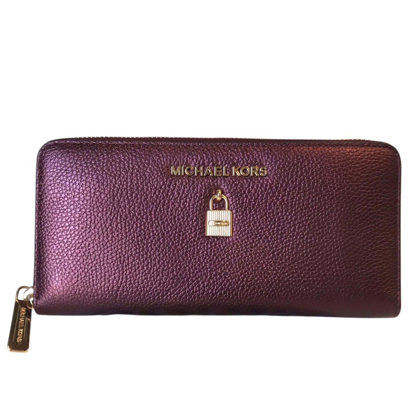 Wallet Designer By Michael Kors In Maroon, Size:Large