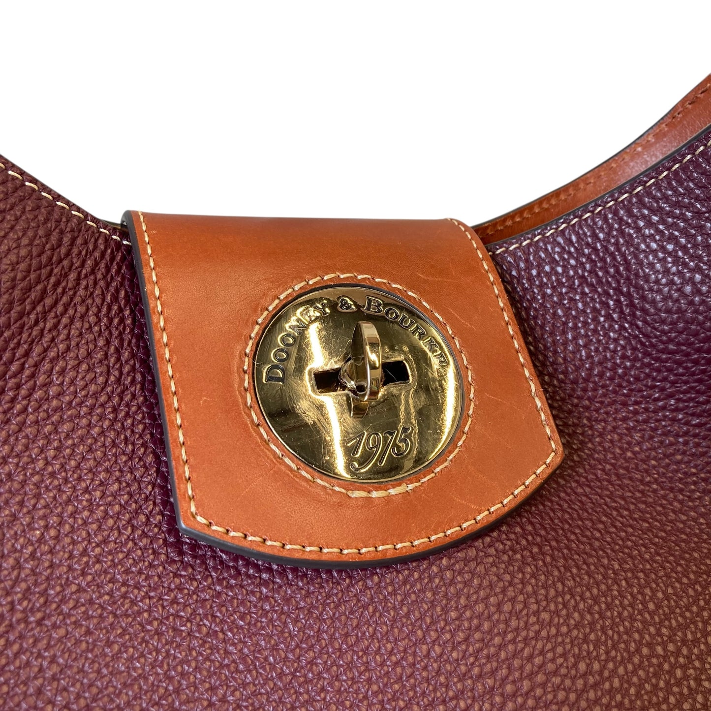 Handbag Designer By Dooney And Bourke In Maroon, Size:Large