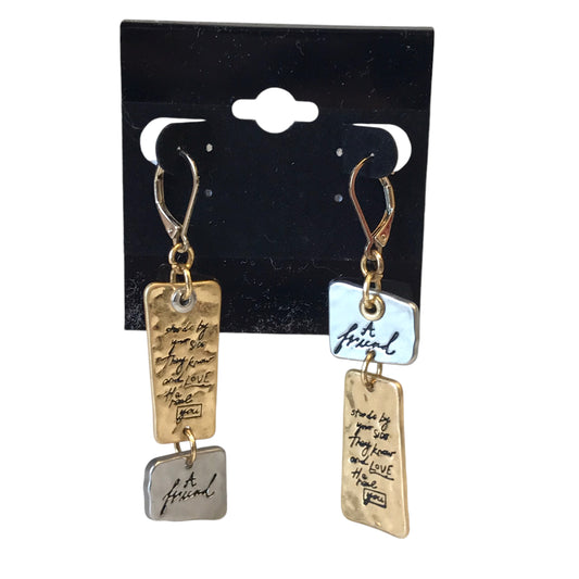 Earrings Dangle/Drop In Gold & Silver