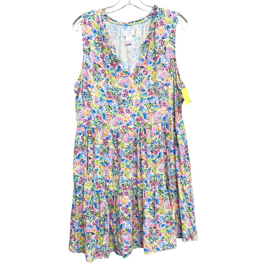 Dress Casual Short By Stella Parker In Multi, Size:Xl