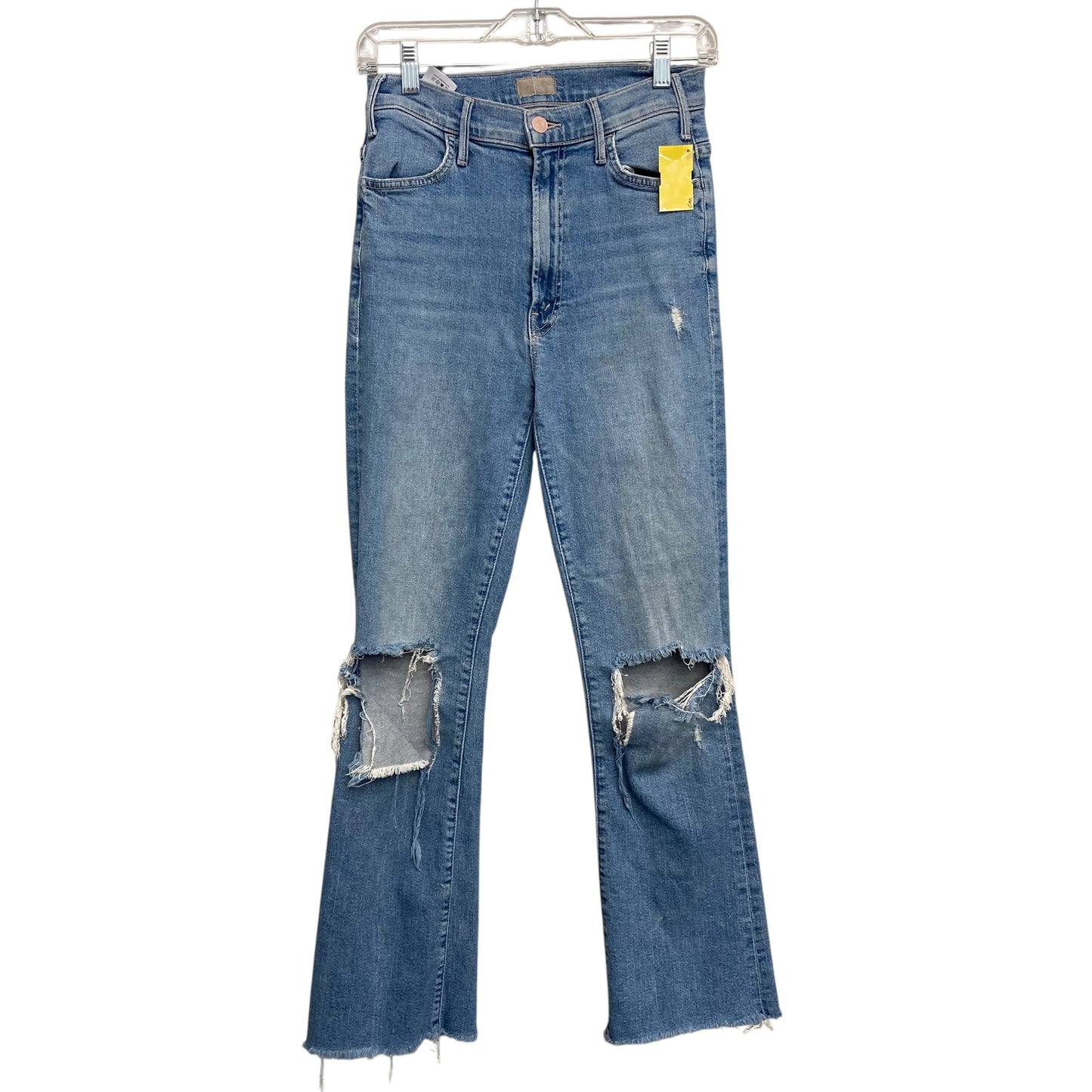 Jeans Straight By Mother In Blue Denim, Size:2