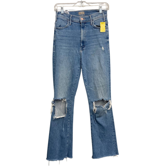 Jeans Straight By Mother In Blue Denim, Size:2