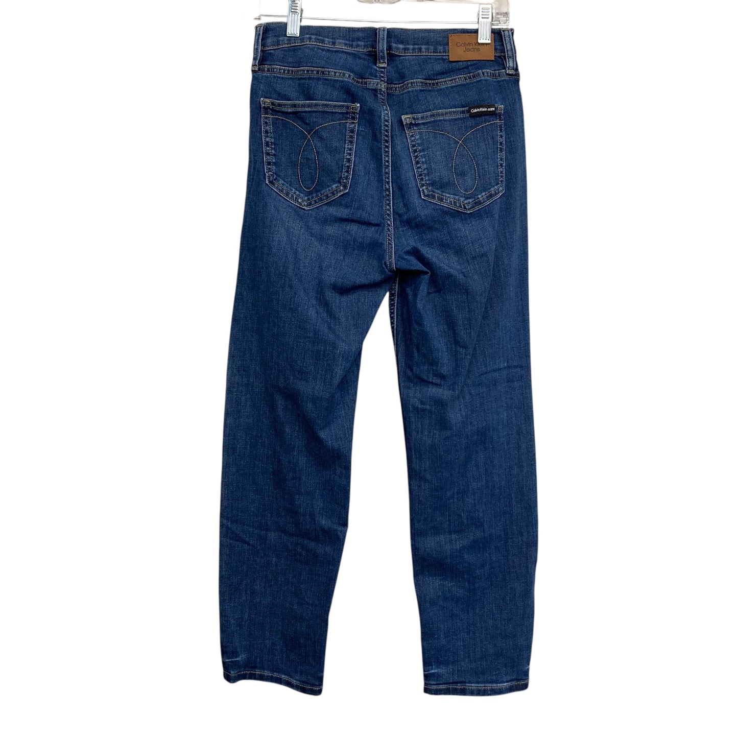Jeans Straight By Calvin Klein In Blue Denim, Size:4