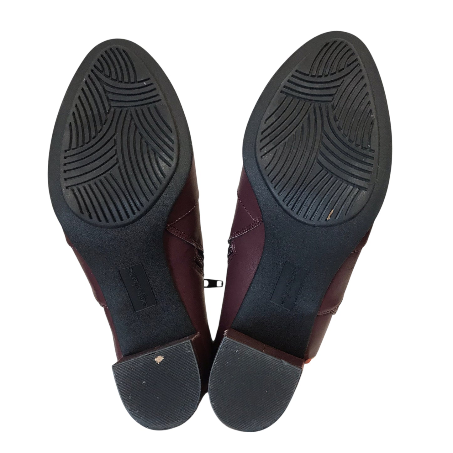 Boots Ankle Heels By Easy Street In Maroon, Size:9