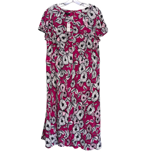 Dress Work By Talbots In Floral Print, Size:L