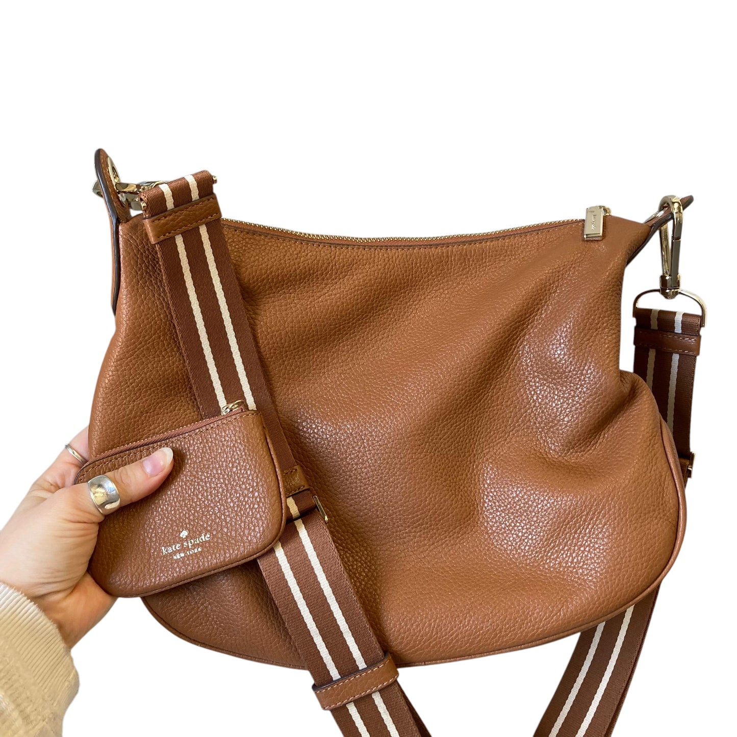 Crossbody Designer By Kate Spade In Brown, Size:Medium