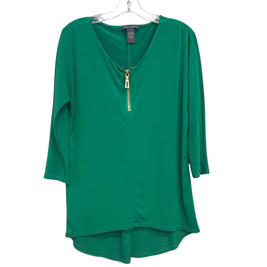Top 3/4 Sleeve By Chelsea And Theodore In Green, Size:S