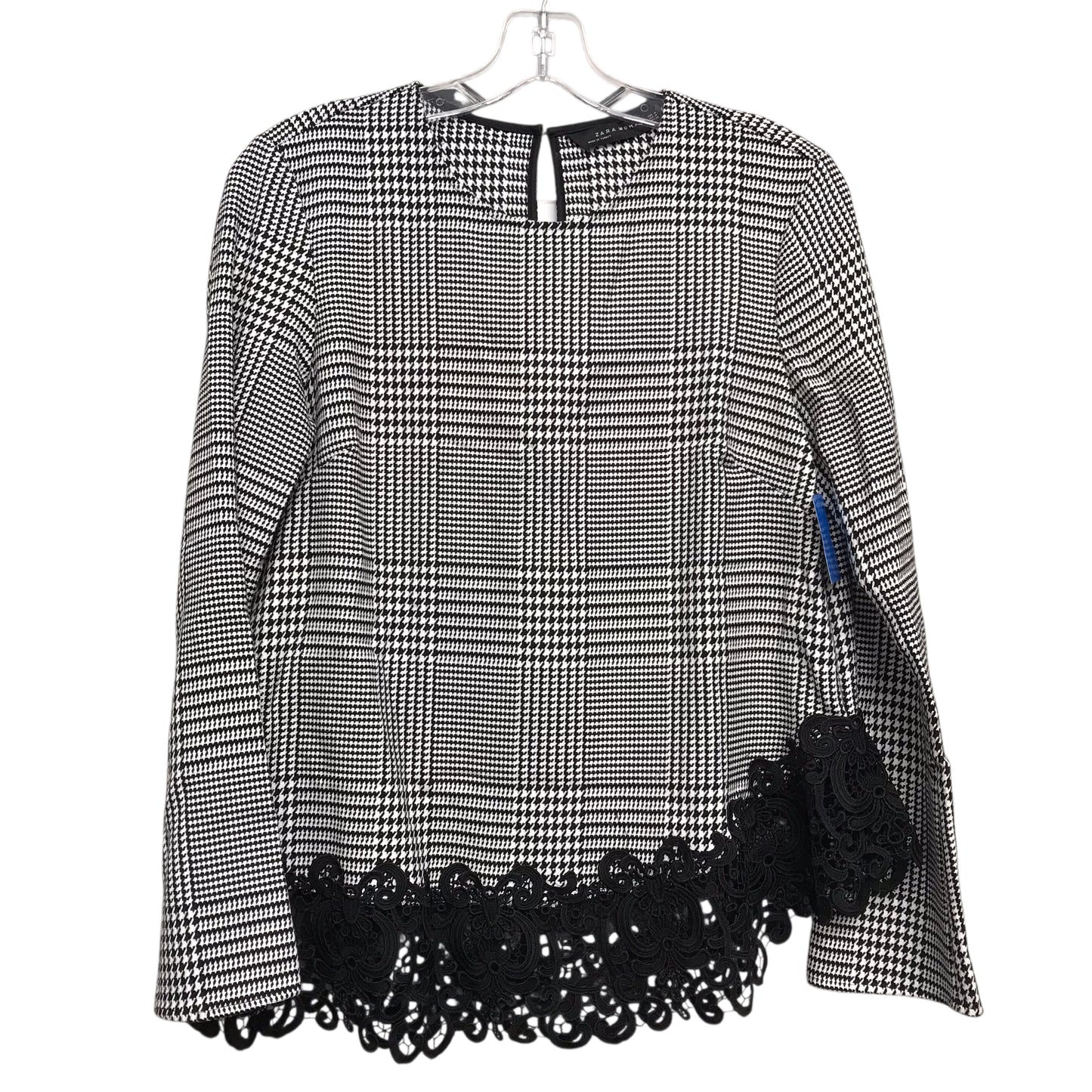 Top Ls By Zara In Black & White, Size:M