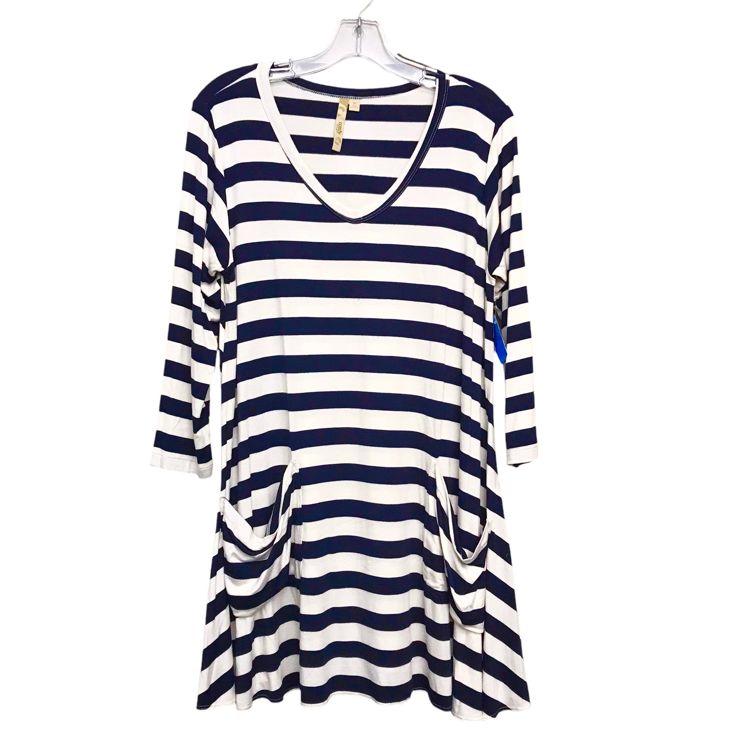Top Ls By Comfy In Striped Pattern, Size:M