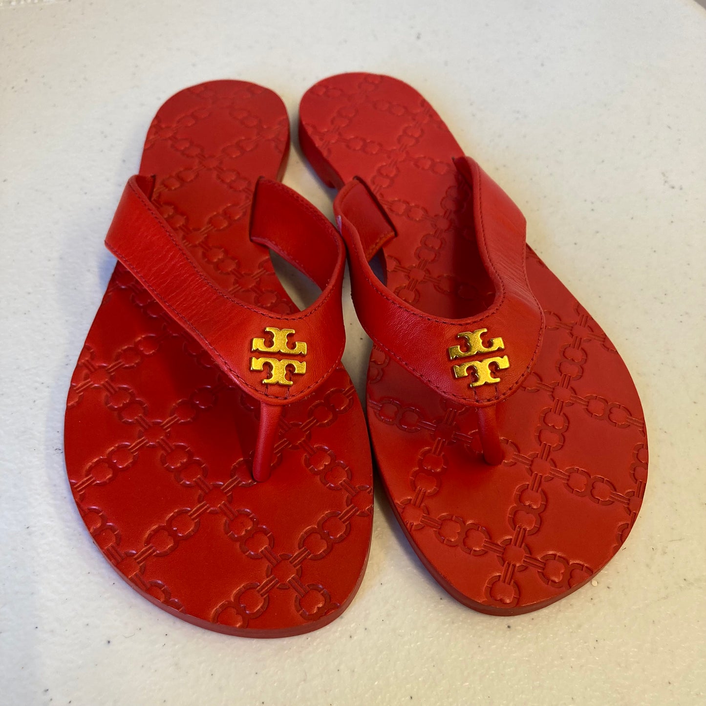 Sandals Designer By Tory Burch In Red, Size:6