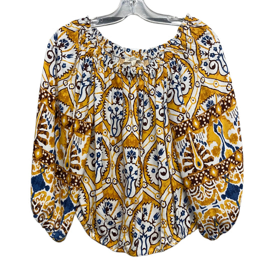 Top 3/4 Sleeve By Christian Siriano In Yellow, Size:S