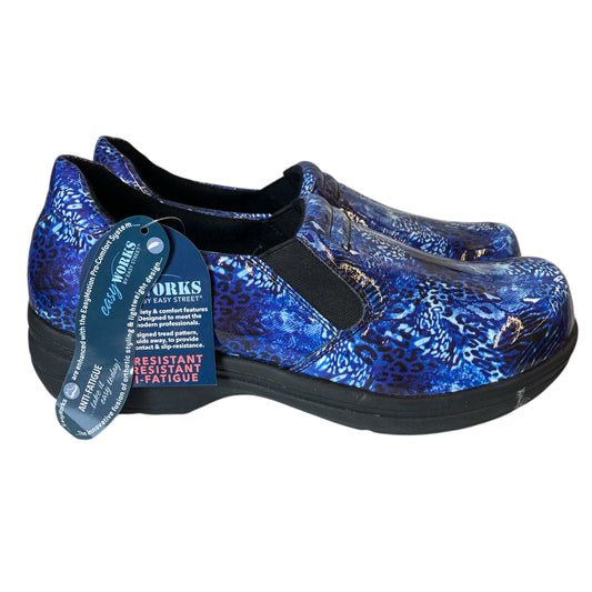 Shoes Flats By Easy Street In Blue, Size:9