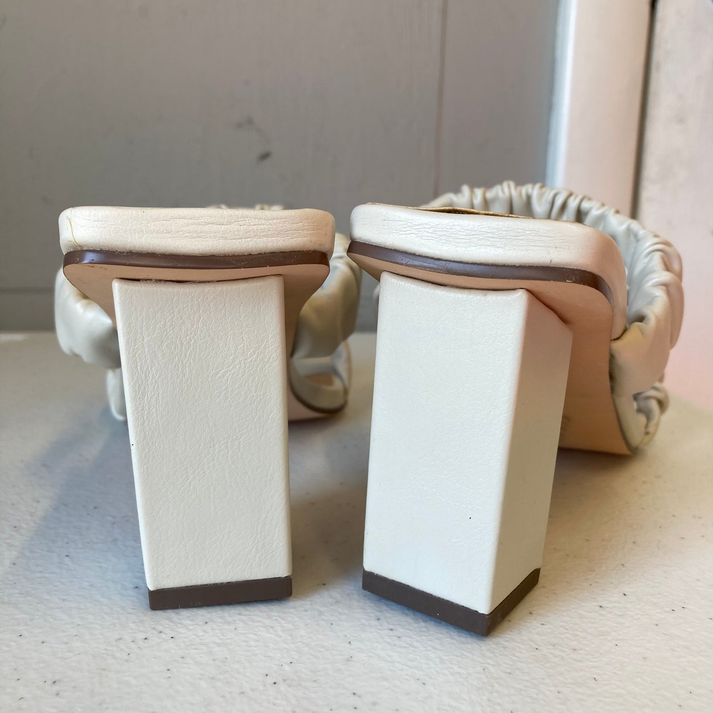 Sandals Heels Block By Matisse In Cream, Size:8