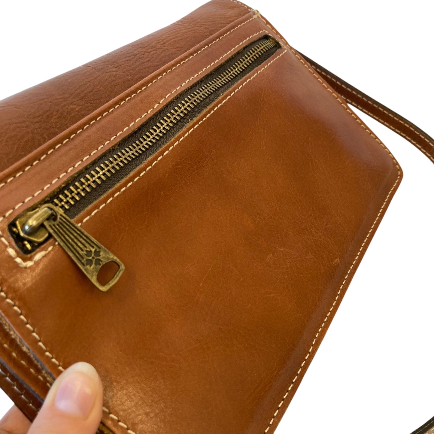 Crossbody Designer By Patricia Nash In Brown, Size:Medium