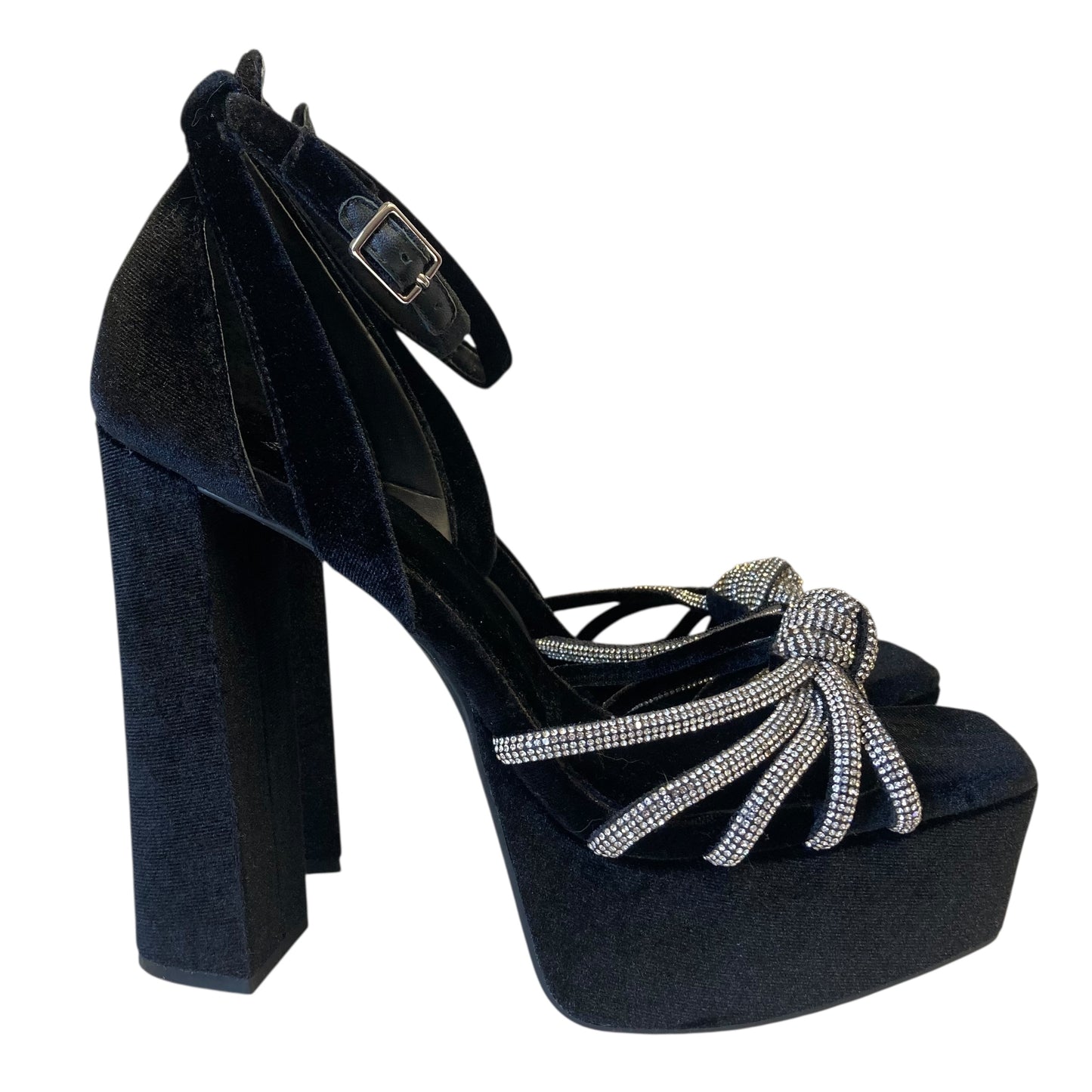 Shoes Heels Block By Gianni Bini In Black, Size:9