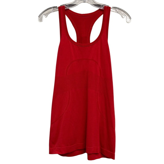 Athletic Tank Top By Lululemon In Red, Size:M