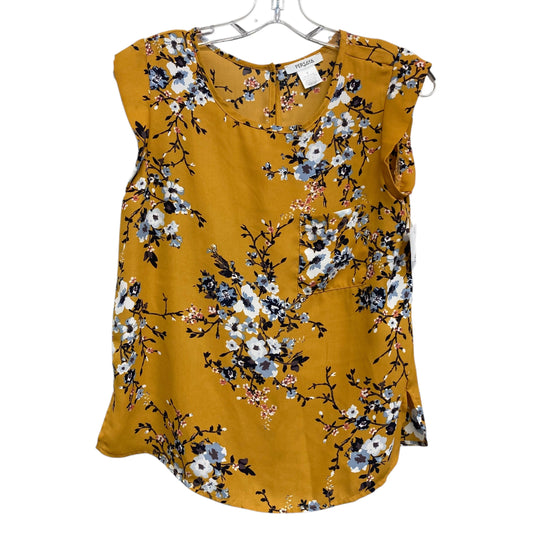 Top Sleeveless By Persaya In Yellow, Size:S