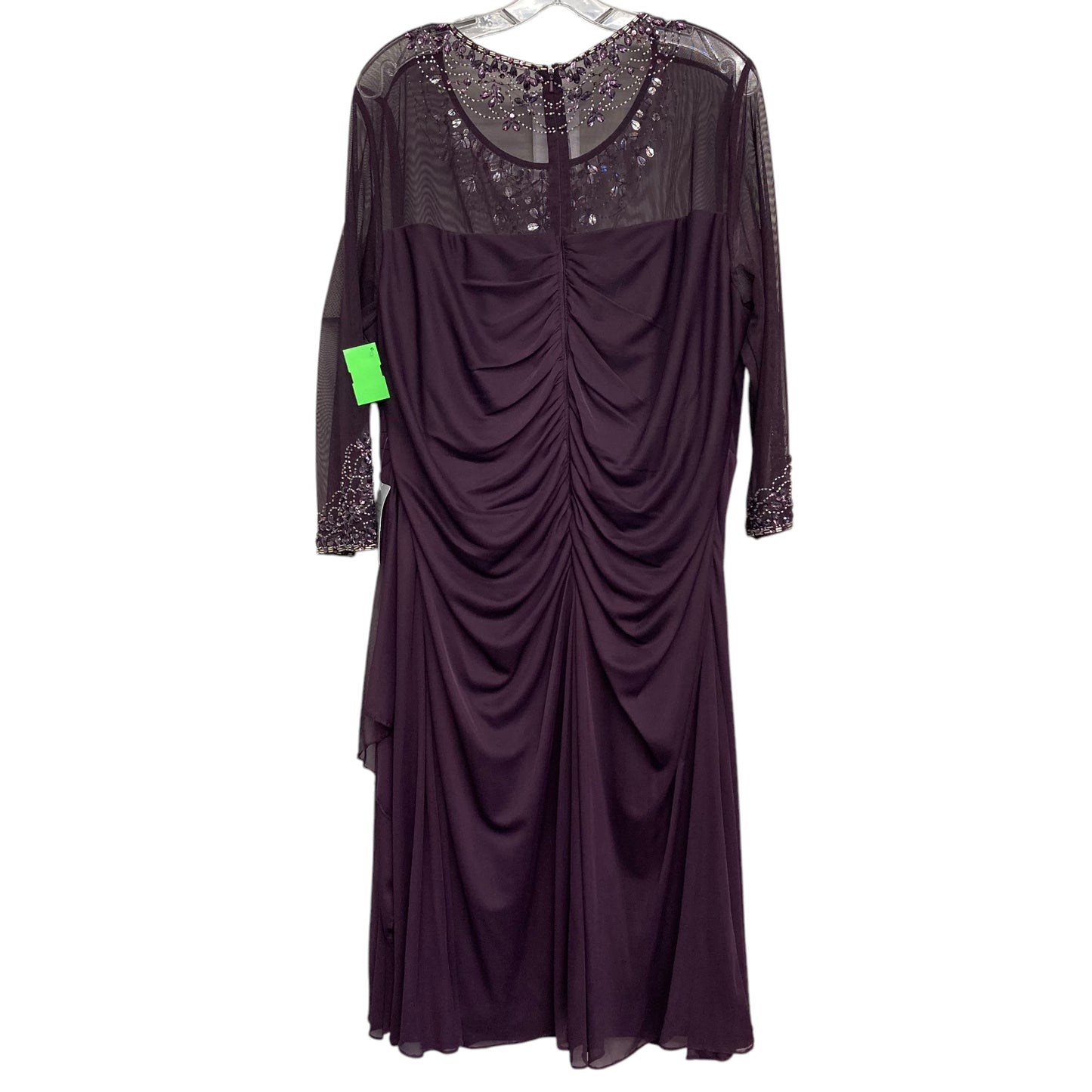 Dress Party Midi By Xscape In Purple, Size:3