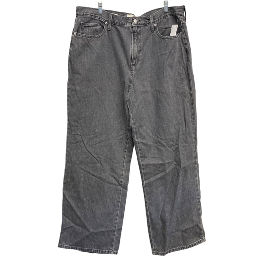 Jeans Wide Leg By Universal Thread In Grey Denim, Size:18
