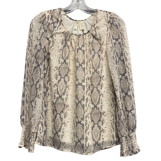 Top Ls By Japna In Snakeskin Print, Size:S