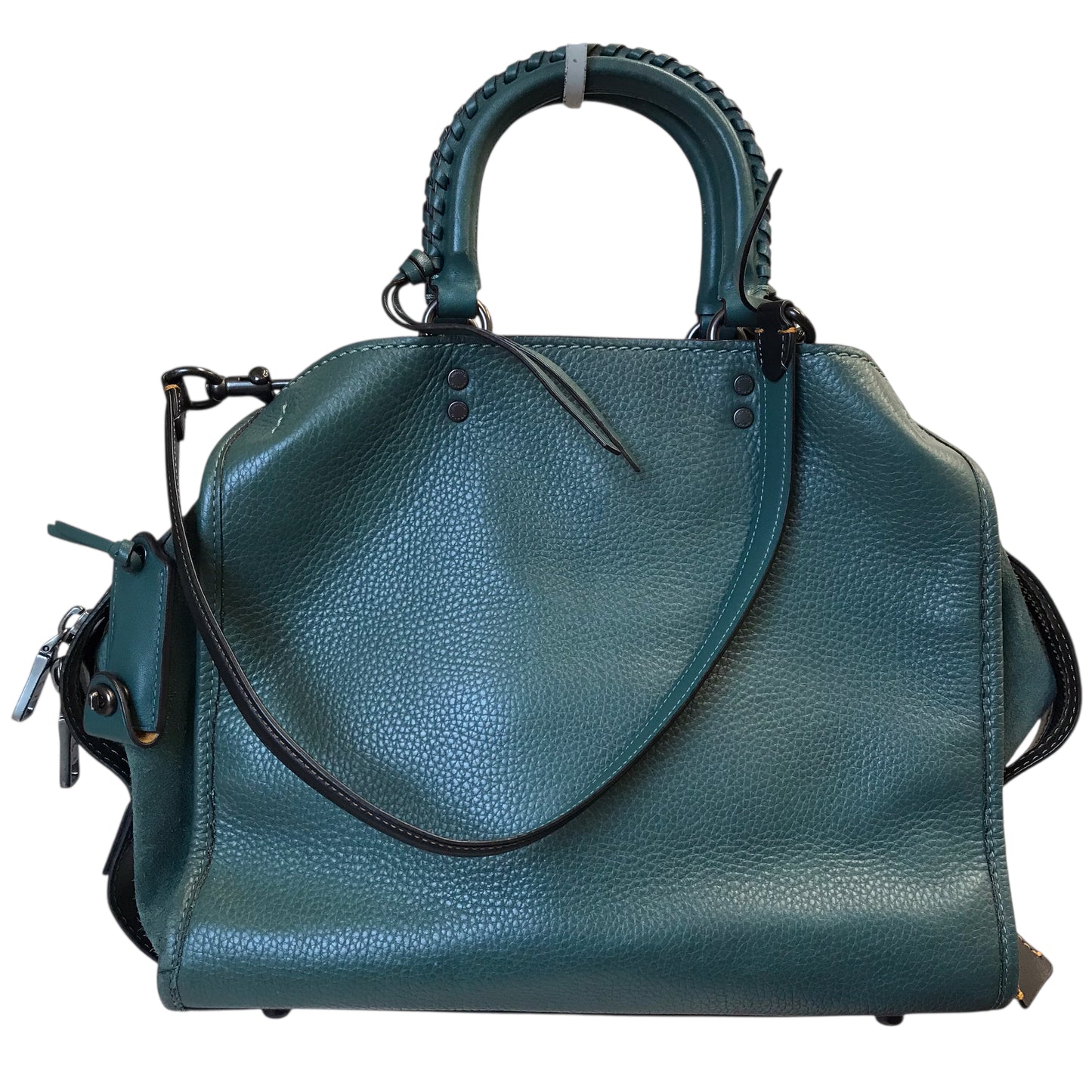 Handbag Designer By Coach In Green, Size:Large