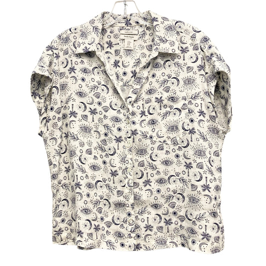 Top Sleeveless By Haute Hippie In Blue & White, Size:M