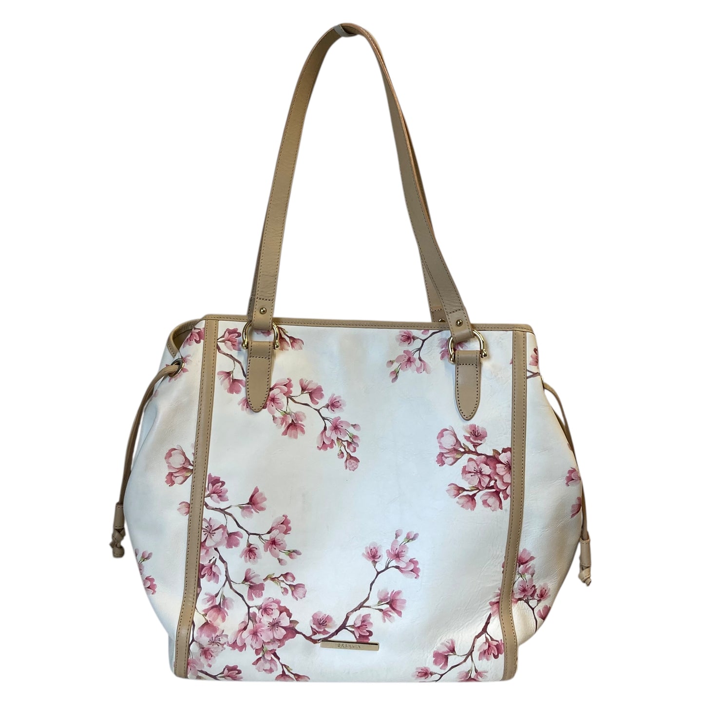 Handbag Designer By Brahmin In Floral Print, Size:Large