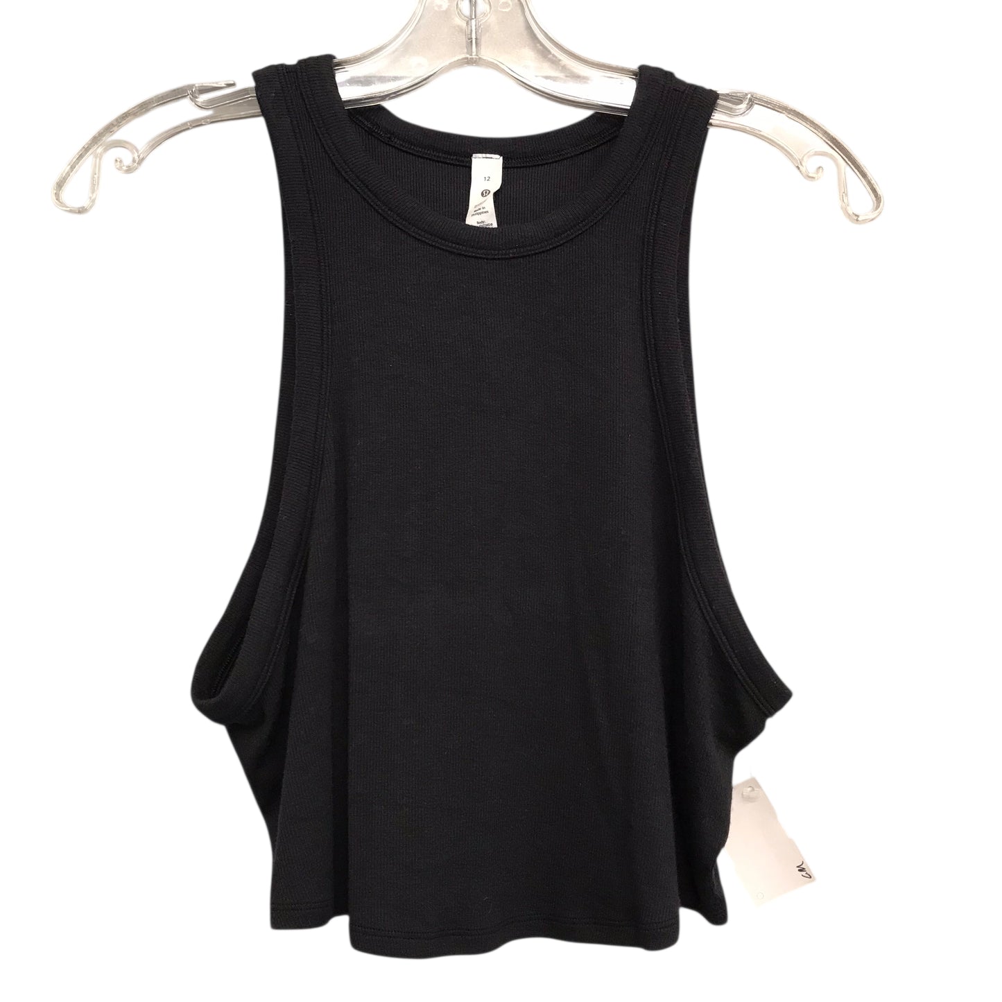 Athletic Tank Top By Lululemon In Black, Size:L