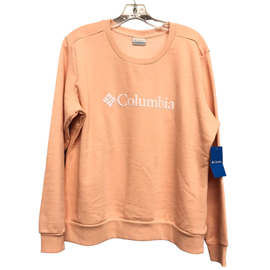 Athletic Sweatshirt Crewneck By Columbia In Peach, Size:Xl